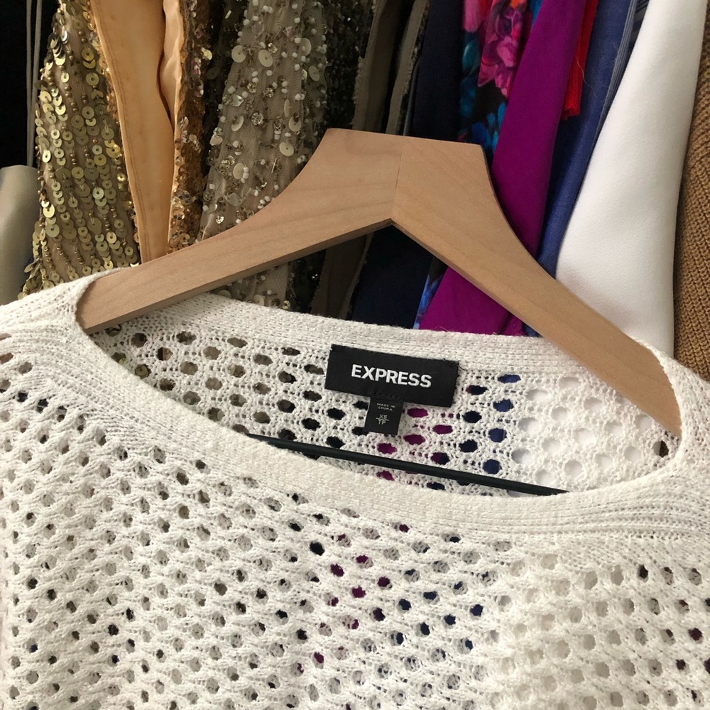 Express Open Stitch Pullover Knit - image 7